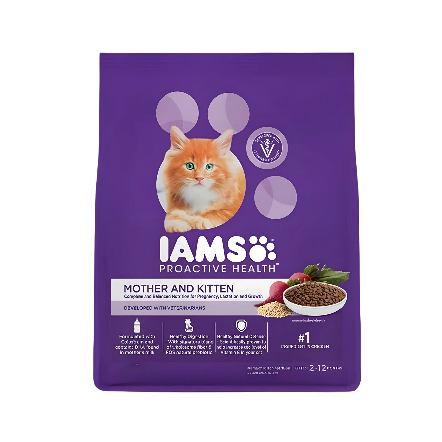 IAMS KITTEN & MOTHER DRY FOOD (M) 1KG