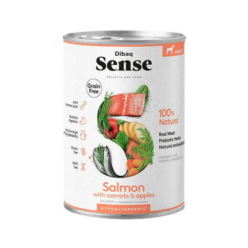 DIBAQ SENSE DOG SALMON CAN 380GM