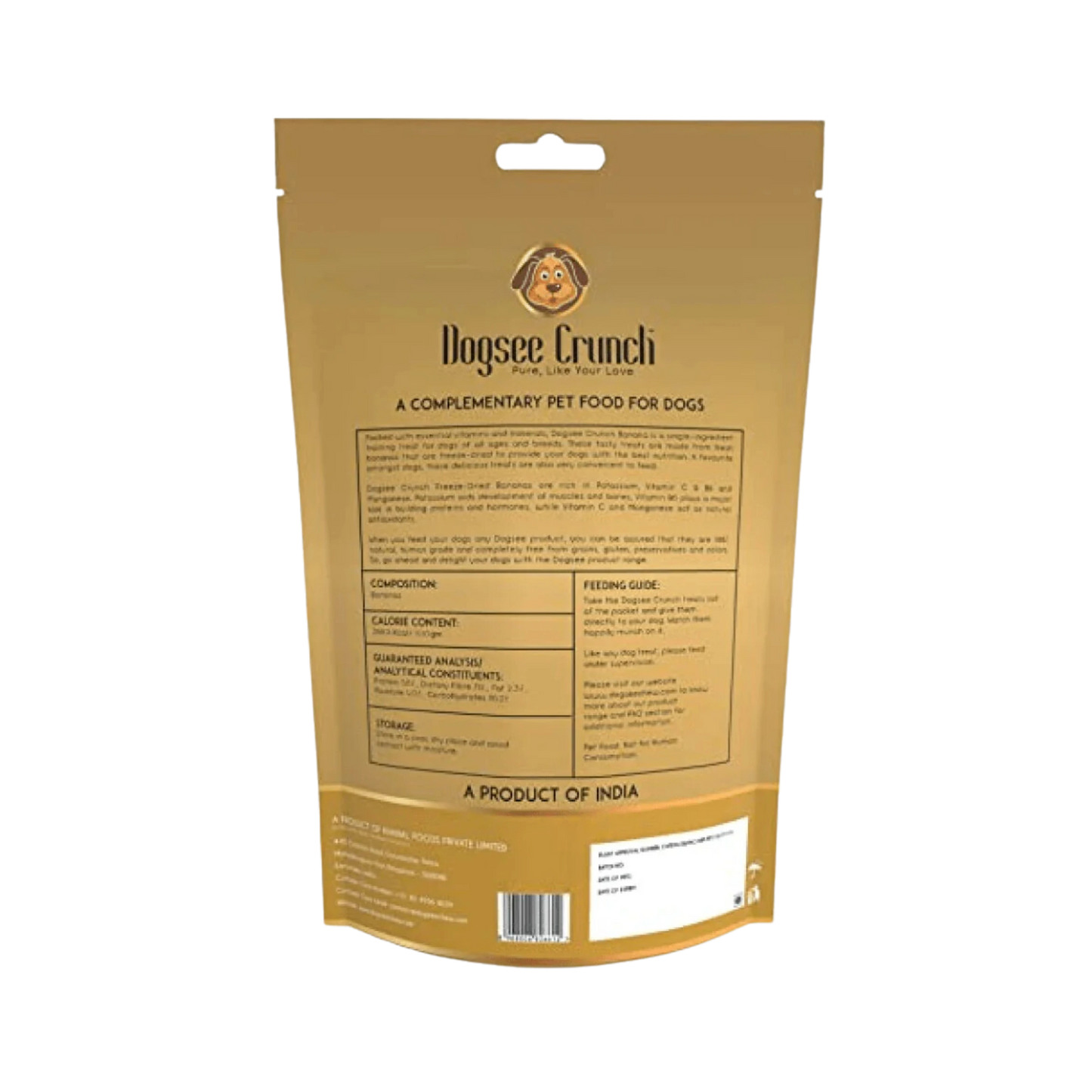 DOGSEE CRUNCH BANANA TREAT 50GM