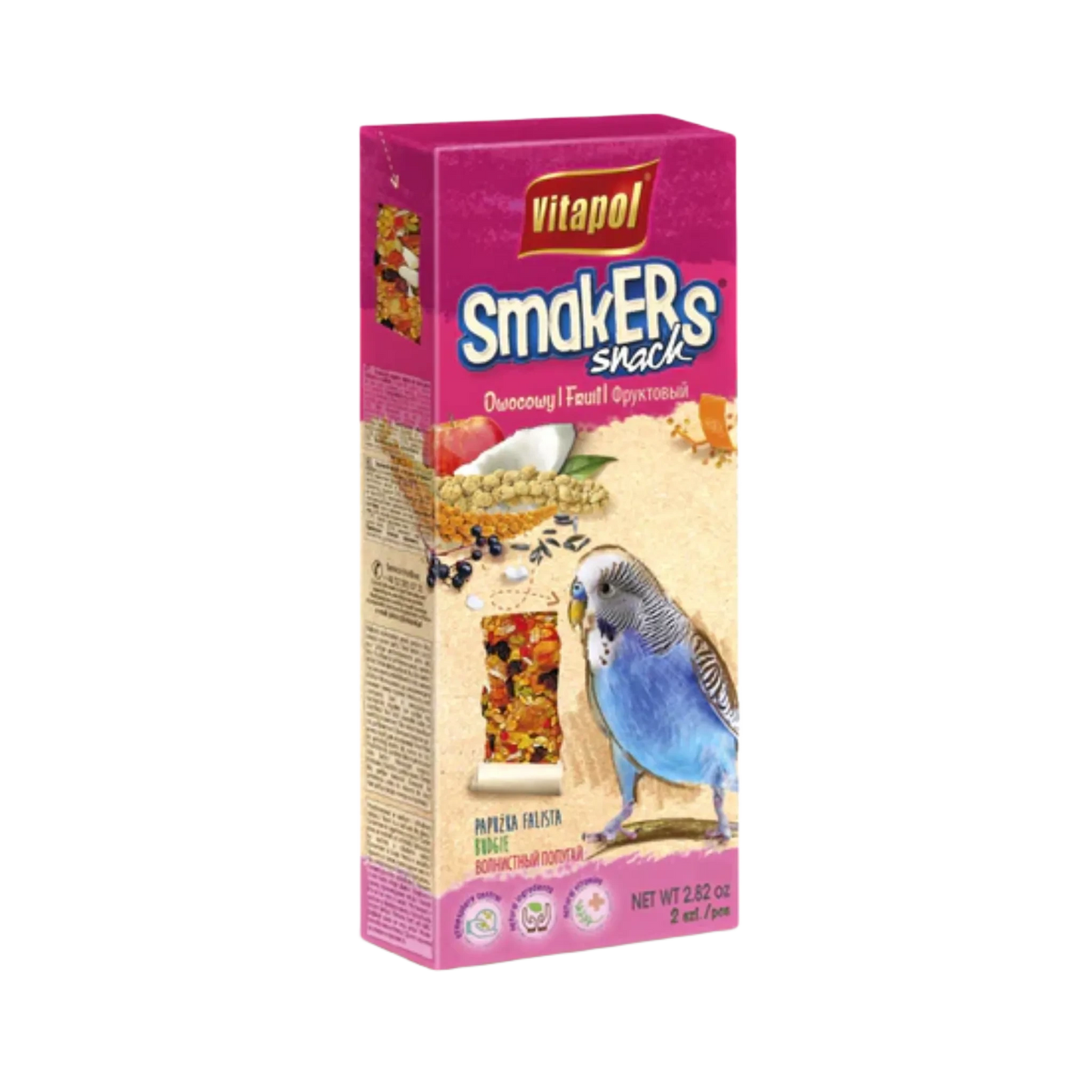 VITAPOL FRUIT SMAKERS FOR BUDGIES 90GM
