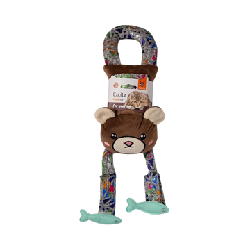 FOFOS BLOCKY MEOW DOOR HANGER BEAR TOY - Animeal