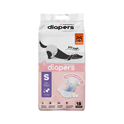 FOFOS FEMALE DOG DIAPER (S) 18PCS