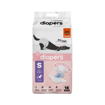 FOFOS FEMALE DOG DIAPER (S) 18PCS