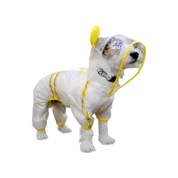 FOFOS PET FOUR LEG RAINCOAT YELLOW (XXL) 62CM