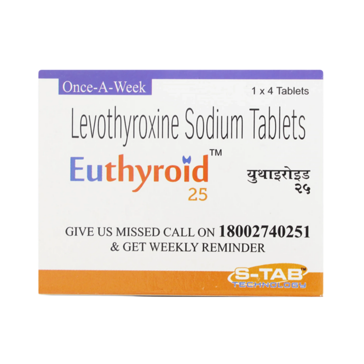 EUTHYROID 25 TAB 4TAB