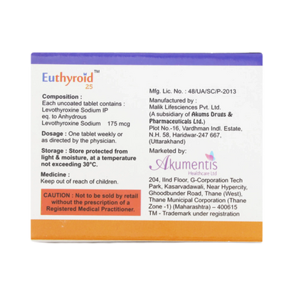 EUTHYROID 25 TAB 4TAB