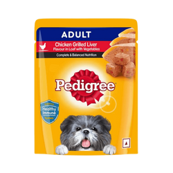 PEDIGREE ADULT CHI & LIVER LOAF WITH VEG JELLY FOOD 70GM