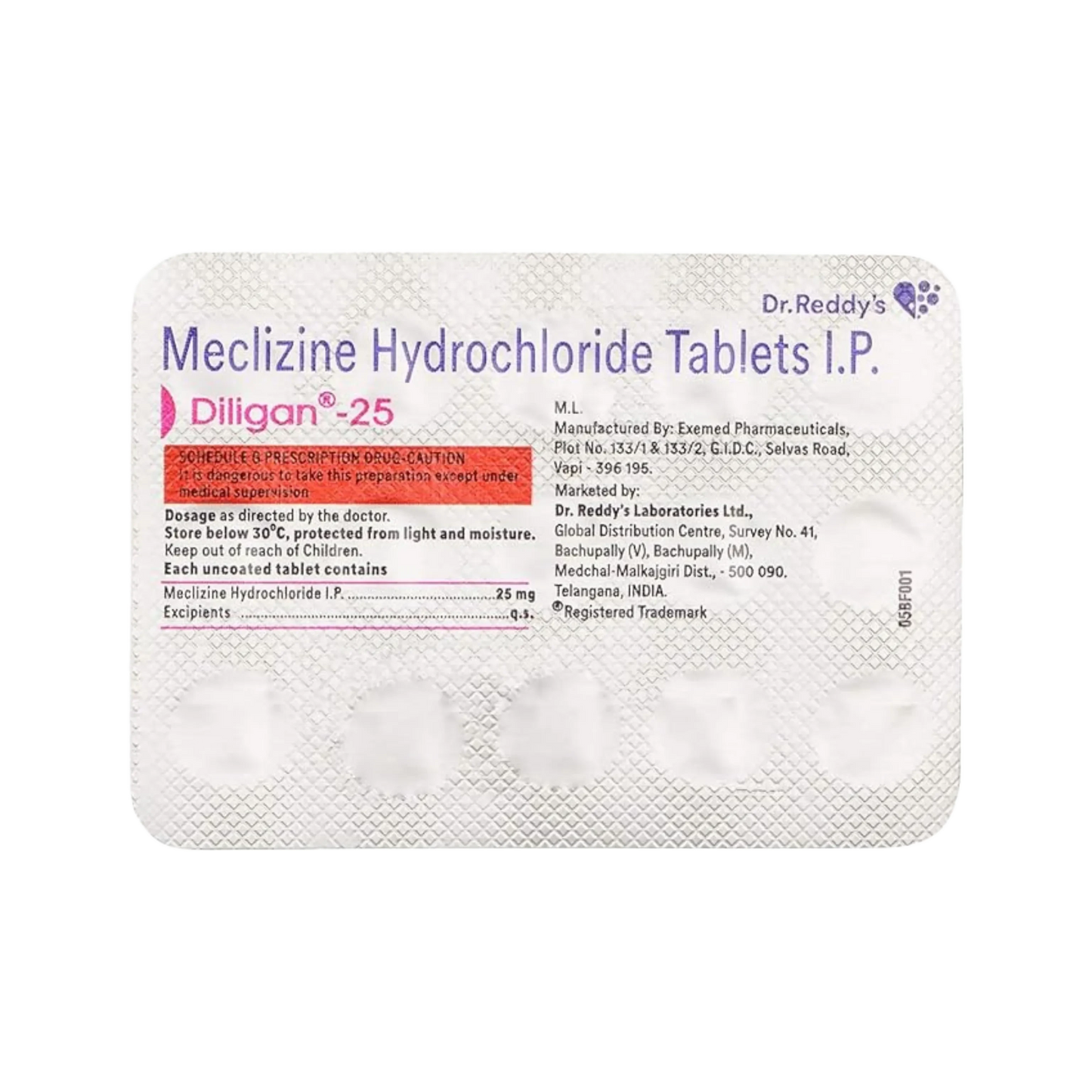 DILIGAN-25 TABLET 15TAB