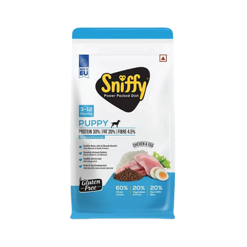 SNIFFY PUPPY CHIC & EGG DRY FOOD (S) 800GM