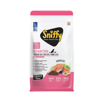 SNIFFY STARTER SALMON & EGG DRY FOOD (S) 800GM
