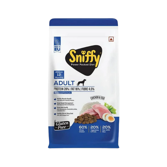 SNIFFY ADULT CHIC & EGG DRY FOOD (L) - Animeal