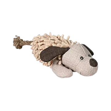 DOG WITH ROPE FABRIC PLUSH 1PC