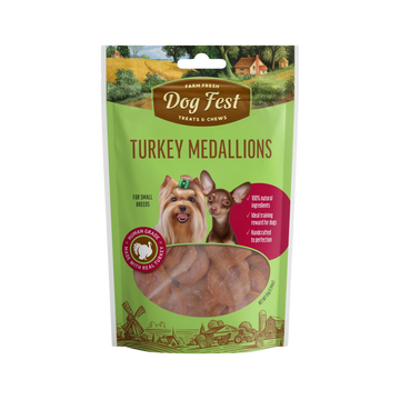 DOGFEST TURKEY MEDALLIONS TREATS - Animeal