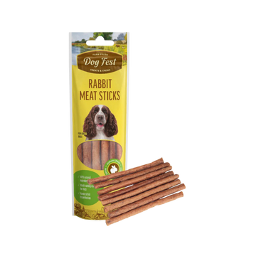 DOGFEST MEAT STICKS RABBIT - Animeal