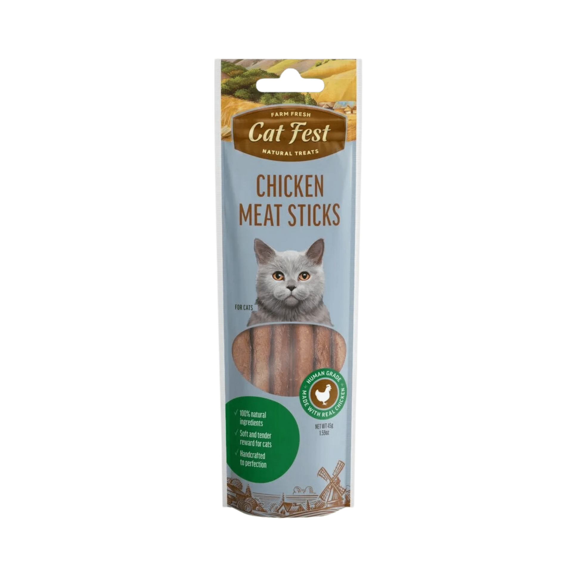 CATFEST MEAT STICKS CHICKEN FOR CAT 45GM