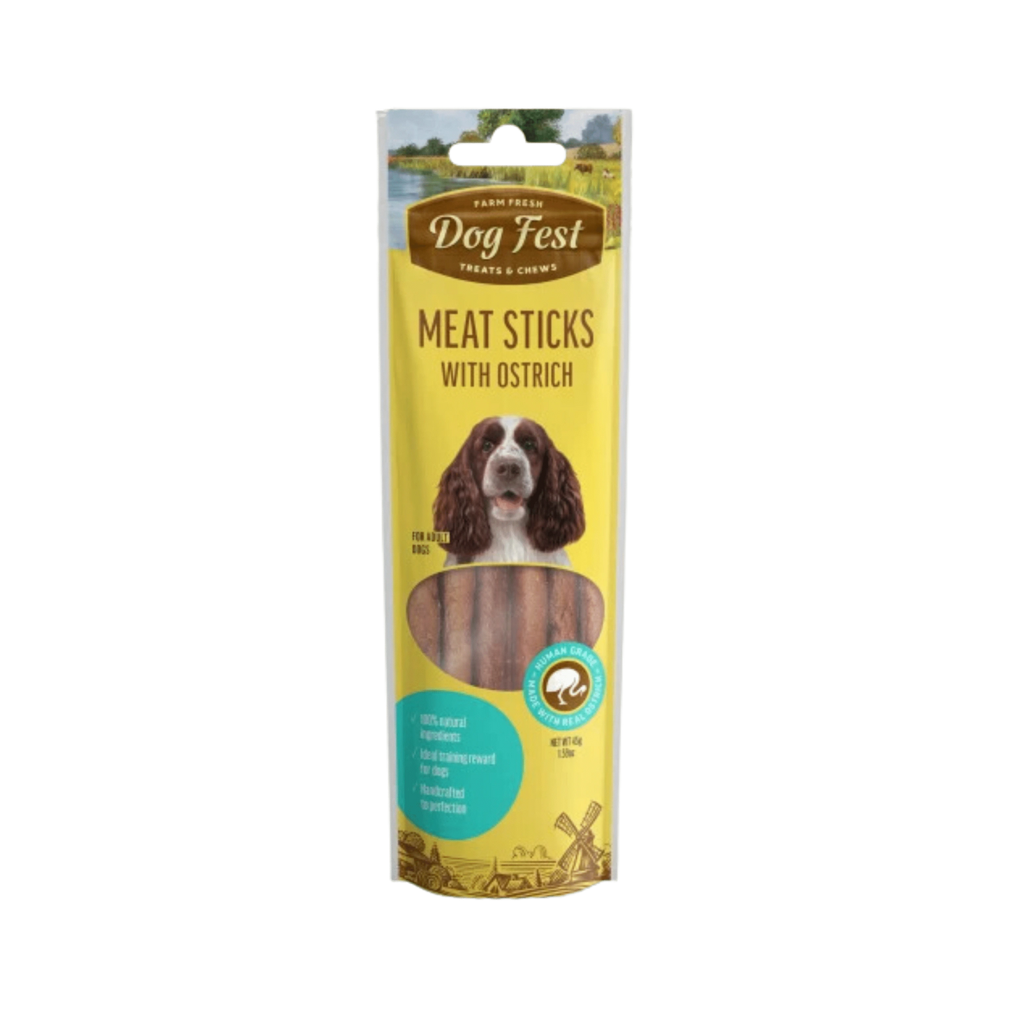DOGFEST MEAT STICKS WITH OSTRICH - Animeal
