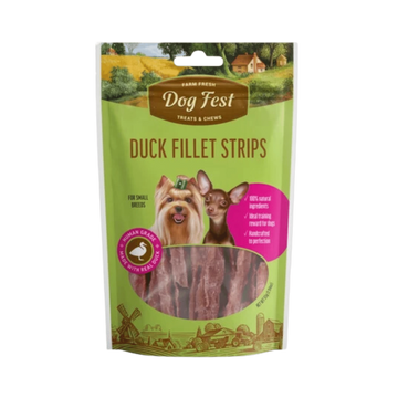 DOGFEST DUCK FILLET STRIPS 90GM