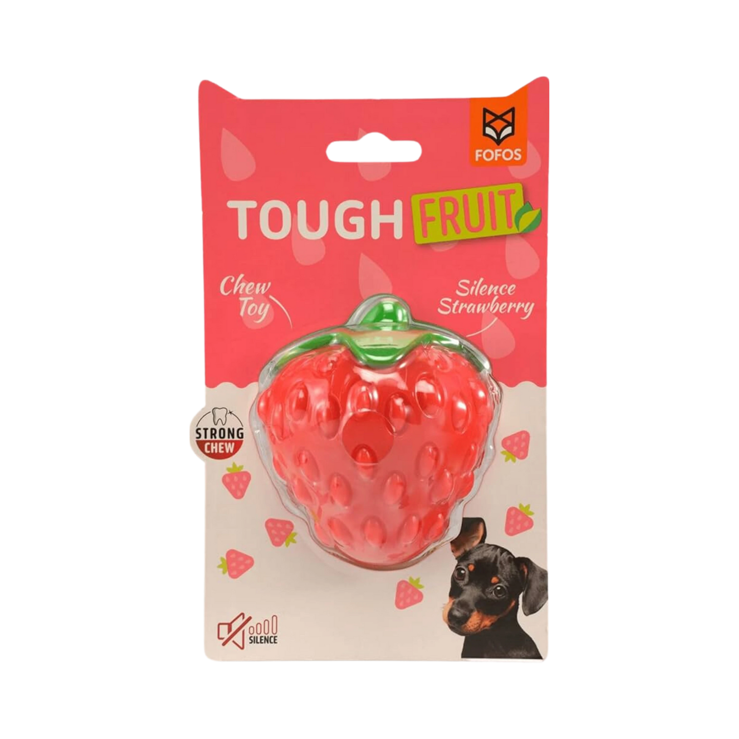 FOFOS FRUITY BITES SILENCE STRAWBERRY TOY 1PC