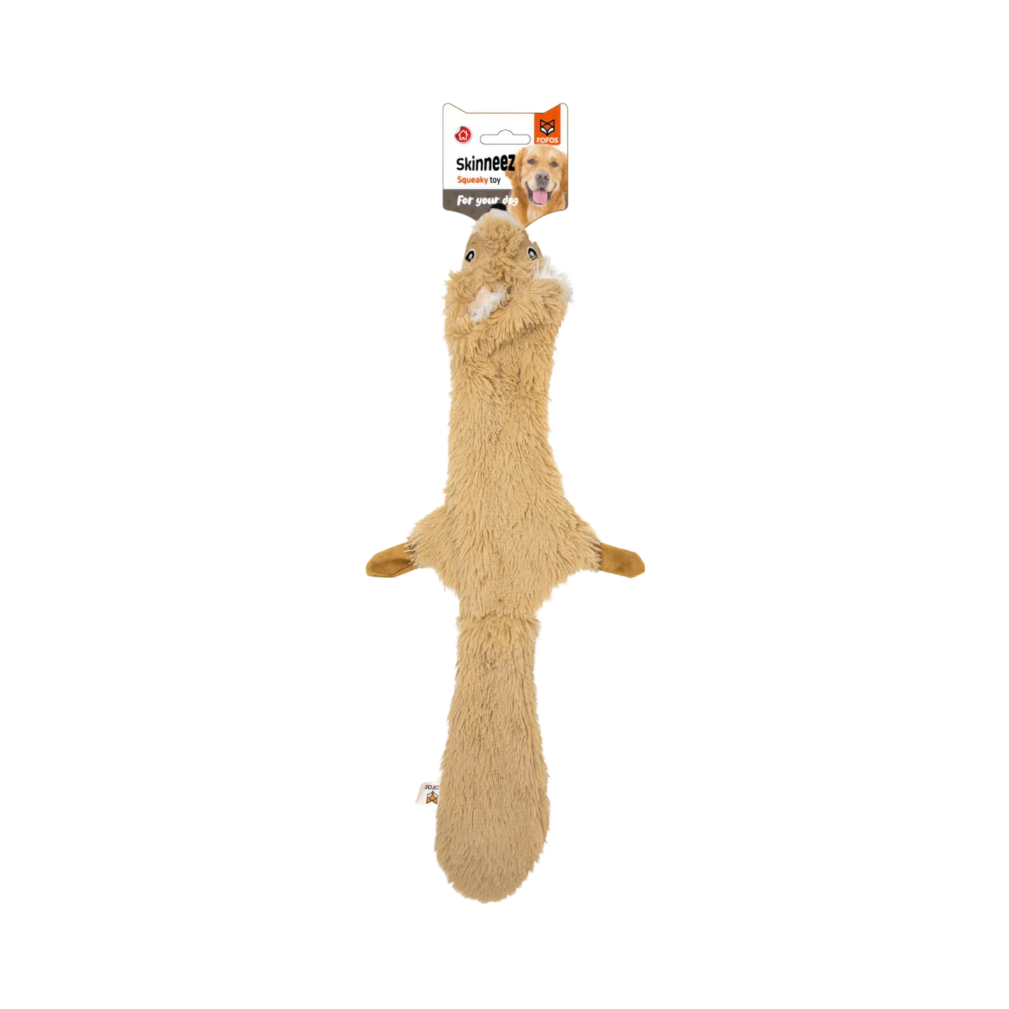 FOFOS DOG TOY SKINNEEZ SQUIRREL 1PC