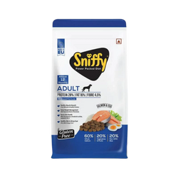 SNIFFY ADULT SALMON & EGG DRY FOOD (M) 3KG