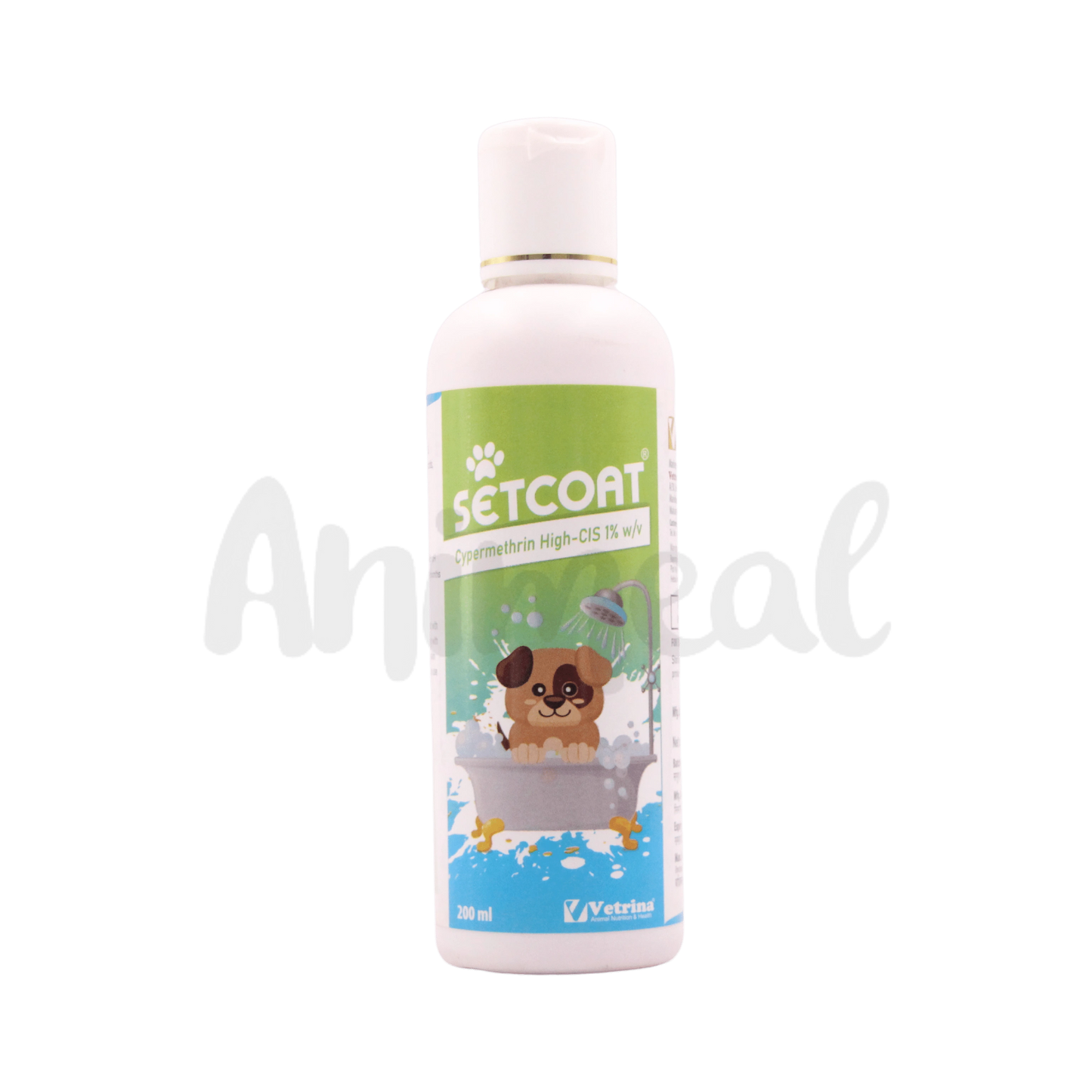 SETCOAT HIGH CIS 1% TICK & FLEAS SHAMPOO 200ML