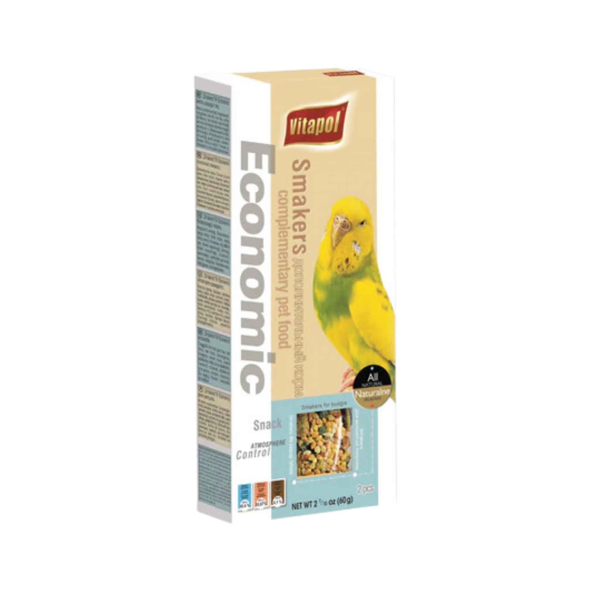 VITAPOL ECONOMIC SMAKERS FOR BUDGIES 60GM