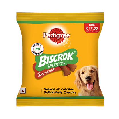 PEDIGREE BISCROK LAMB BISCUIT (M) 180GM