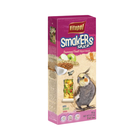 VITAPOL FRUIT SMAKERS FOR COCKATIEL 90GM