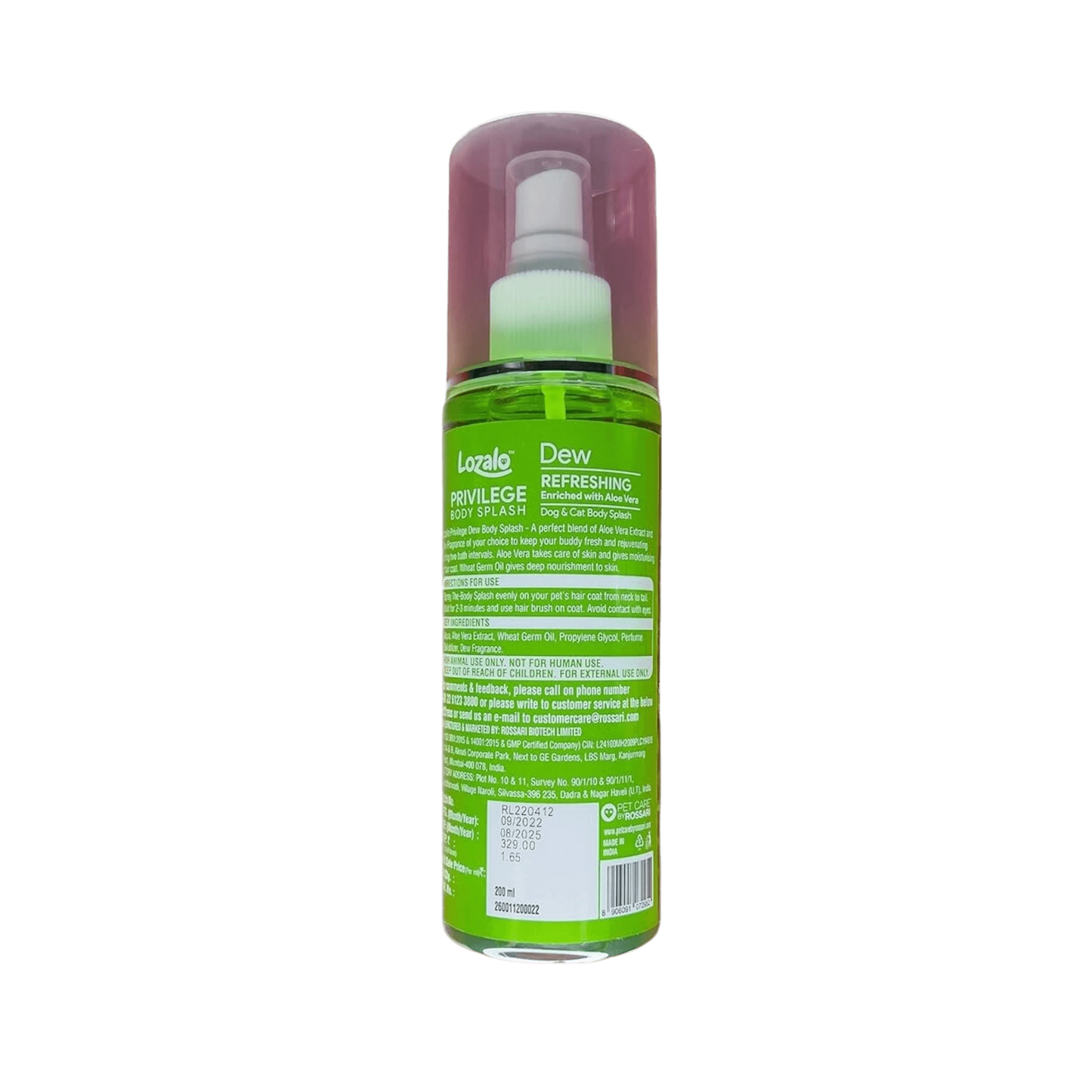 LOZALO PR DEW BODY SPLASH 200ML