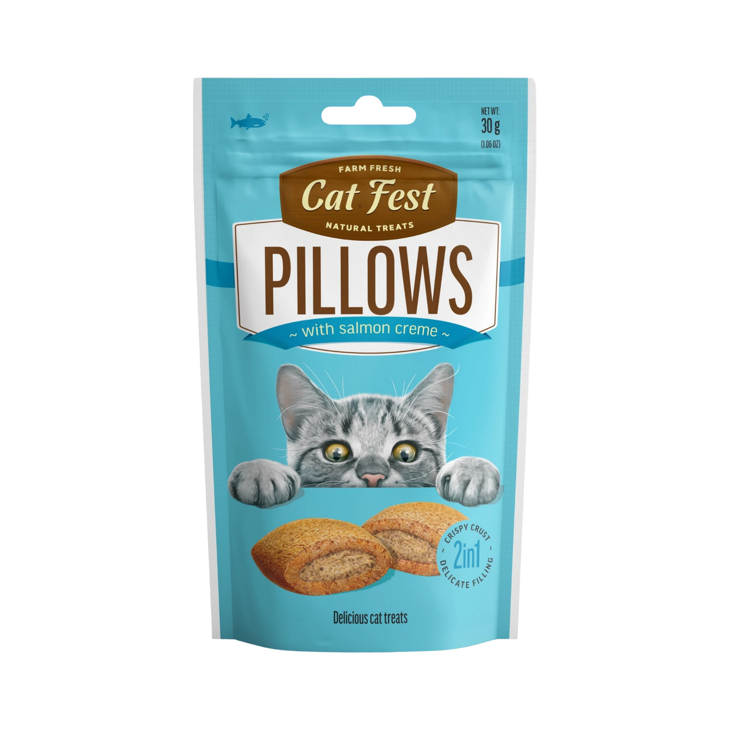 CATFEST PILLOWS WITH SALMON CREAM - Animeal