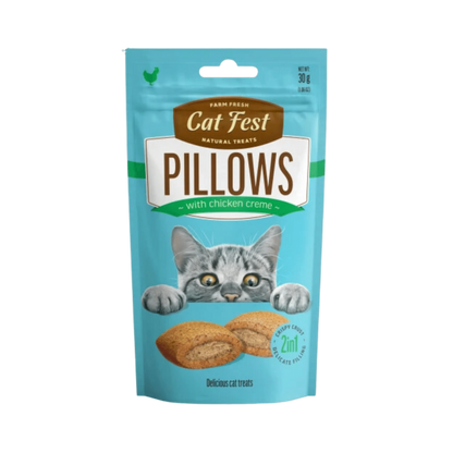 CATFEST PILLOWS WITH CHICKEN CREAM 30GM