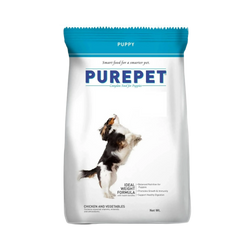 PUREPET PUPPY CHIC & VEG DRY FOOD (M) 3KG