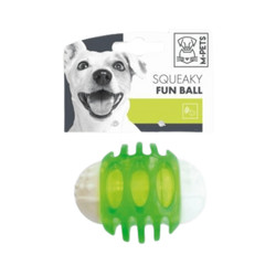 M-PETS SQUEAKY FUN BALL GREEN - Animeal