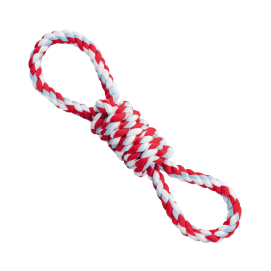 PLAYING ROPE WITH 2 HAND LOOPS 38CM