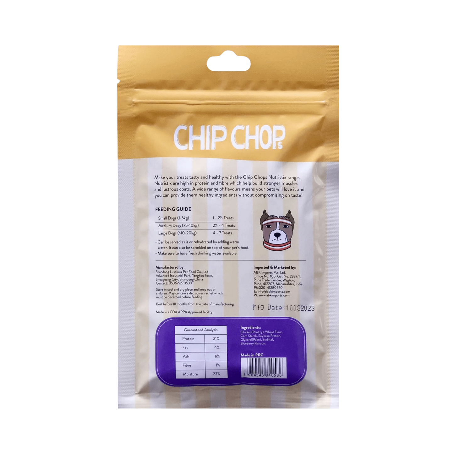 CHIP CHOP NUTRISTIX BLUEBERRY (S)