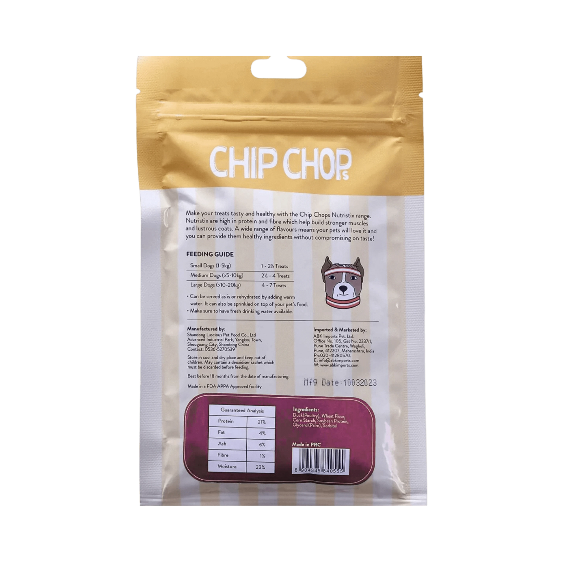 CHIP CHOP NUTRISTIX STRAWBERRY (S) 70GM