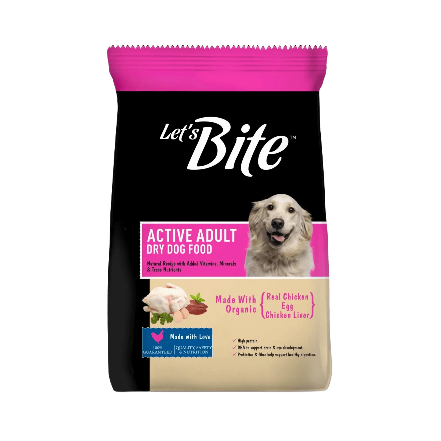 LET'S BITE ACTIVE ADULT DRY FOOD (XL) - Animeal