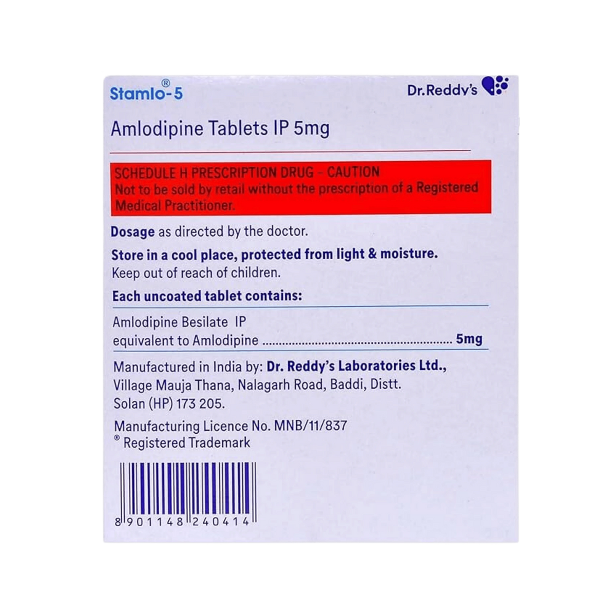 STAMLO 5MG TABLET 30TAB