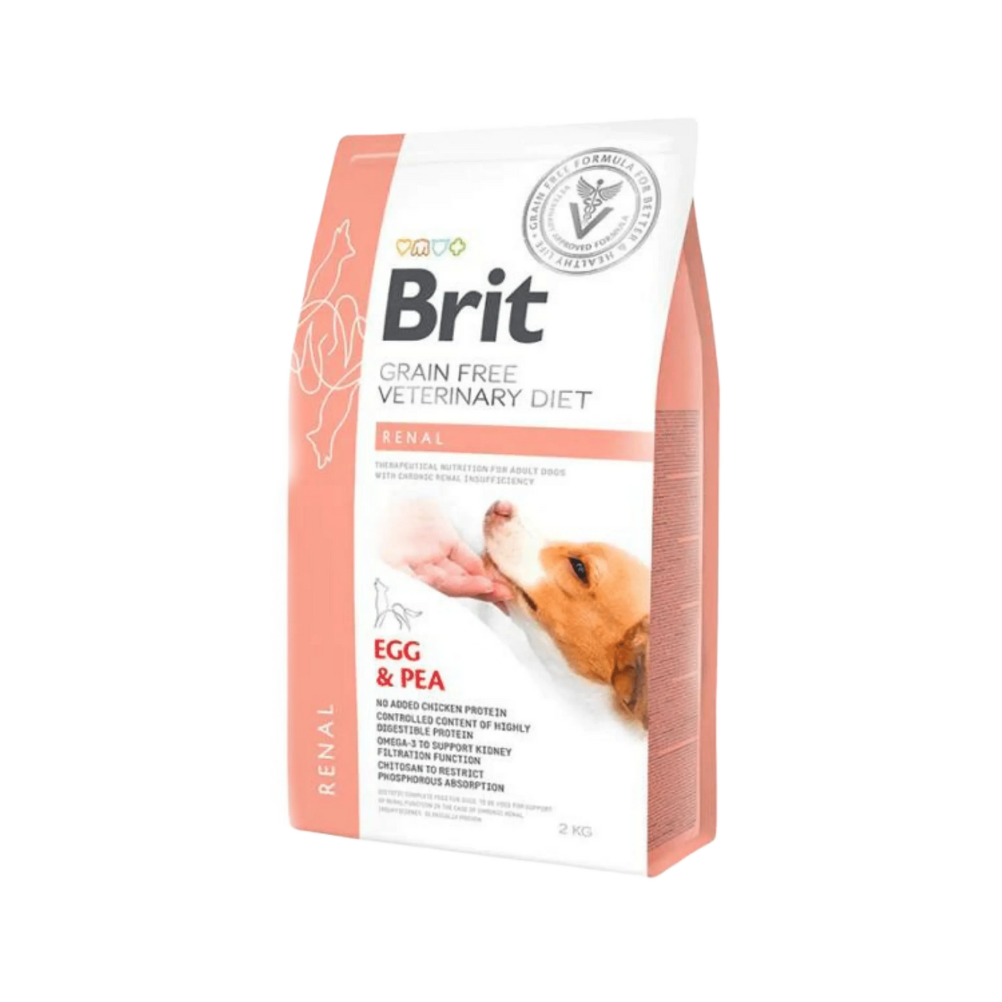 BRIT RENAL DOG DRY FOOD (M) 2KG