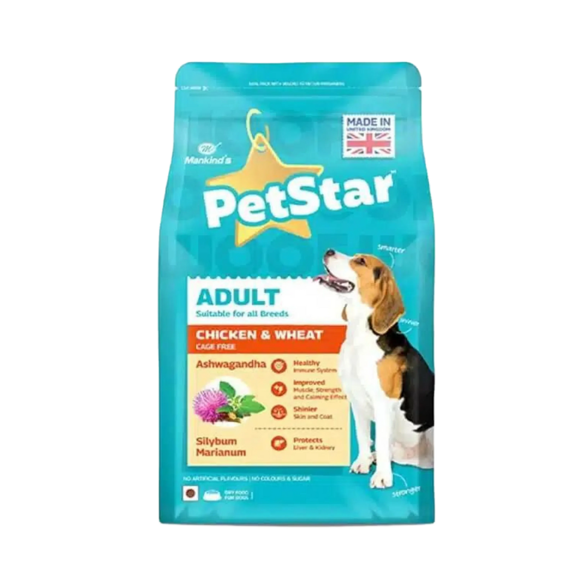 PETSTAR ADULT CHIC & WHEAT DRY FOOD (M) 3KG