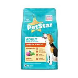 PETSTAR ADULT CHIC & WHEAT DRY FOOD (M) 3KG