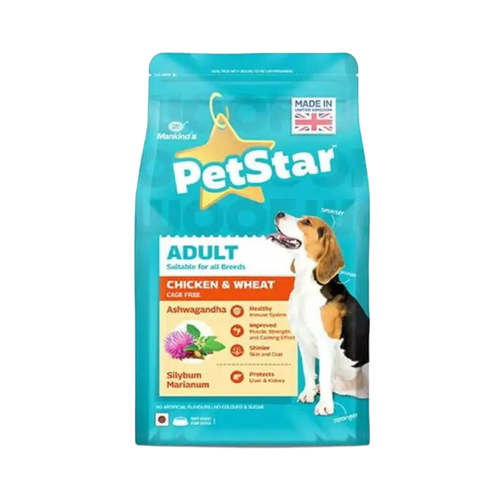 PETSTAR ADULT CHIC & WHEAT DRY FOOD (M) 3KG