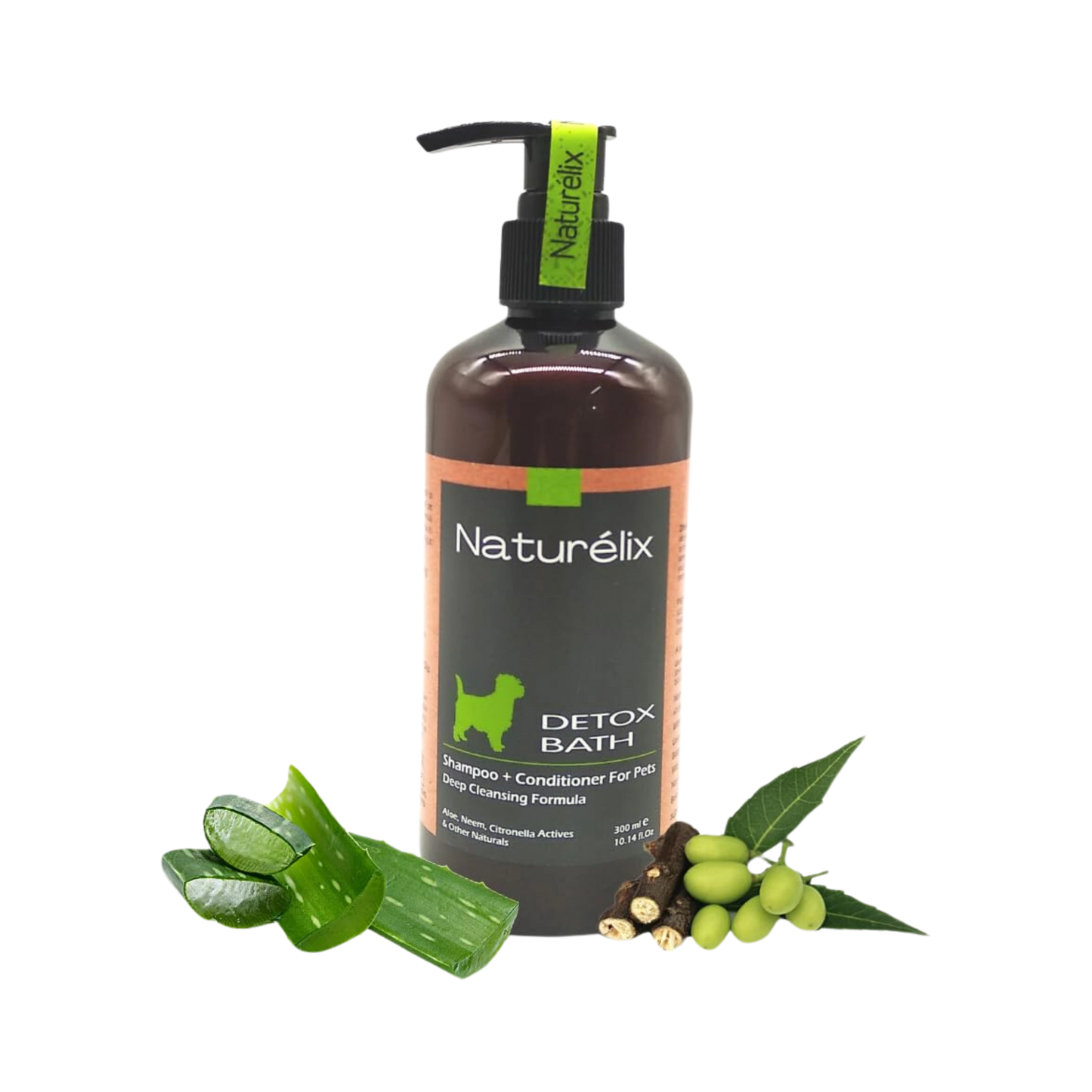 NATURELIX DETOX BATH DOG SHAMPOO 200ML