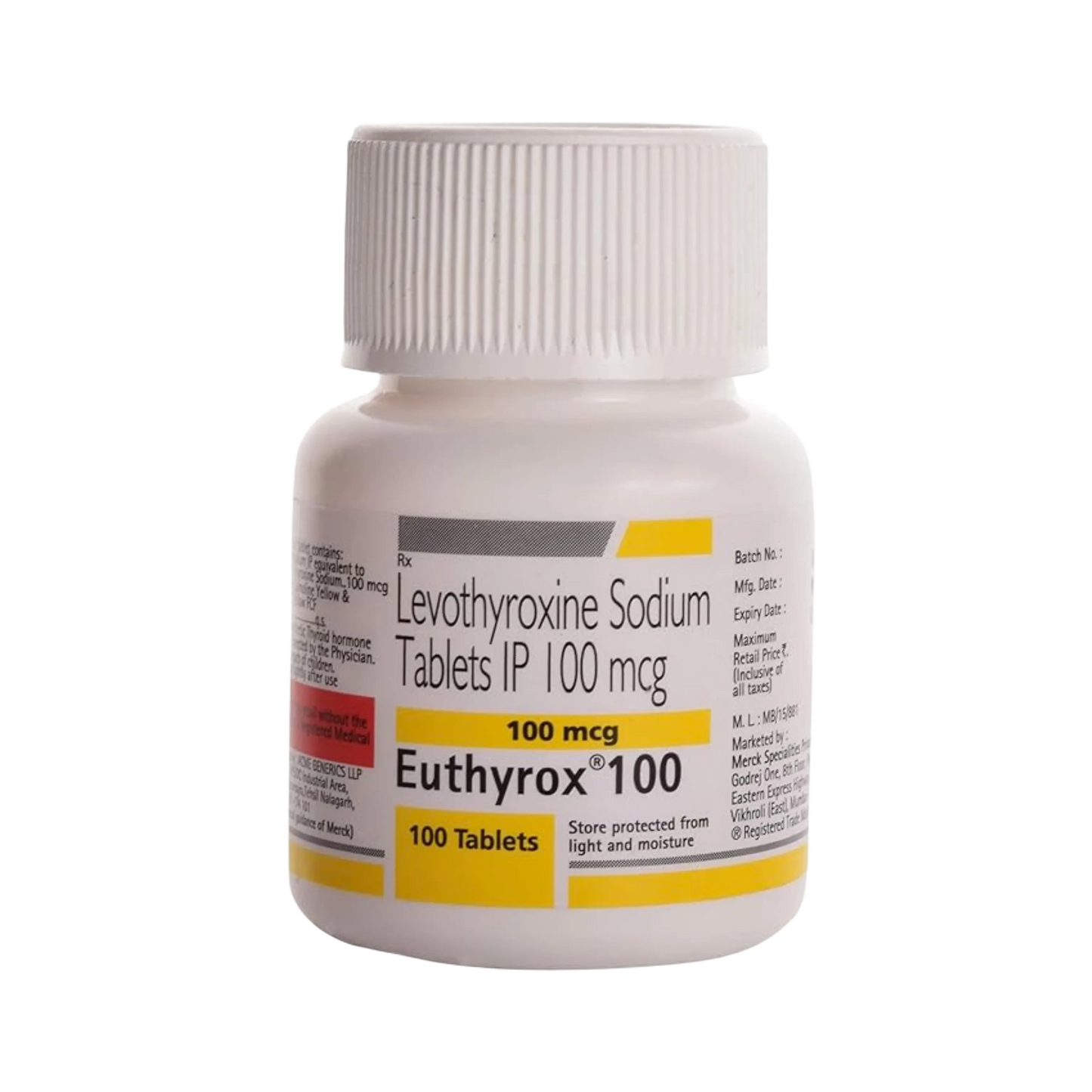 EUTHYROX 100MG TABLET 100TAB