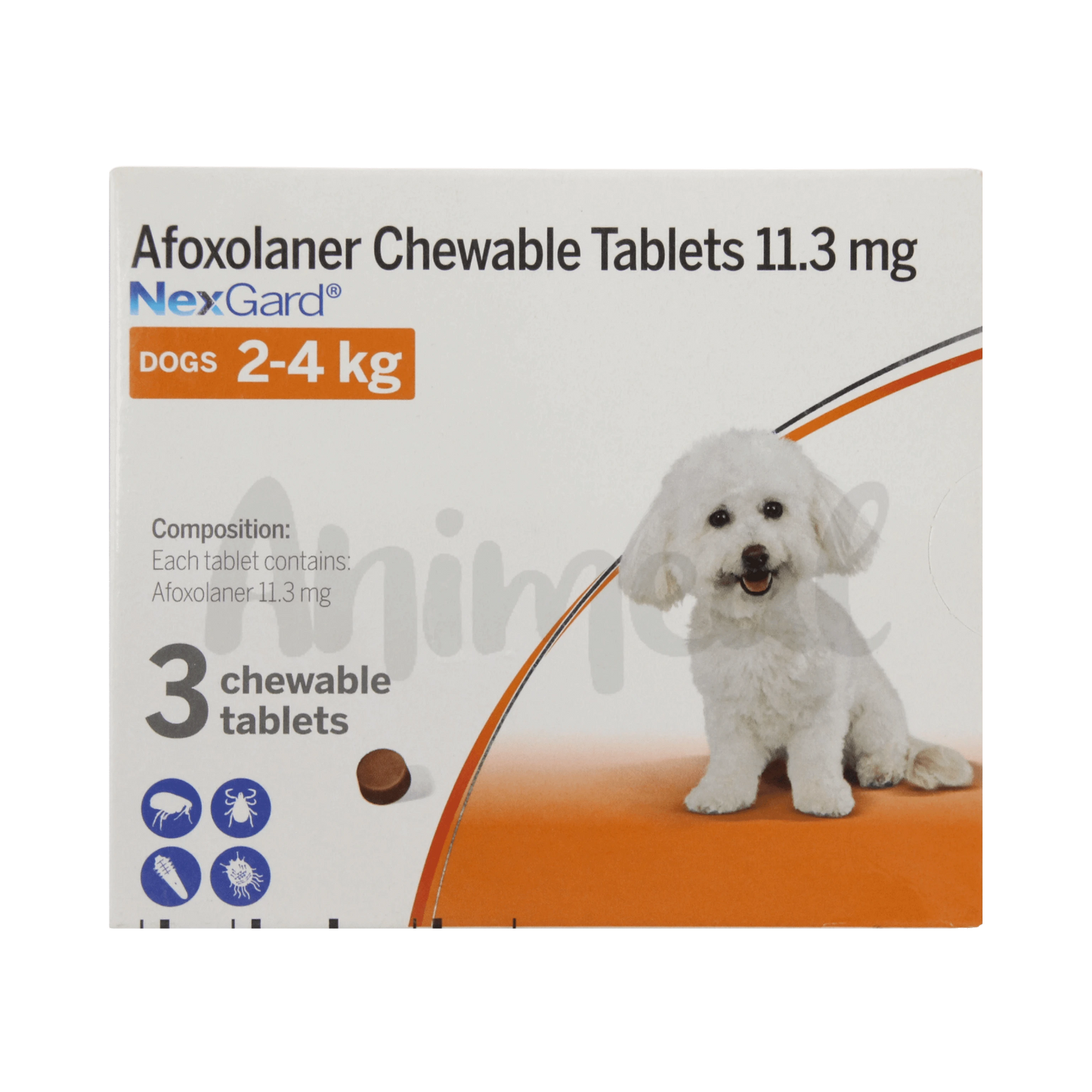 NEXGARD 2KG TO 4KG DOG TABLET 3TAB