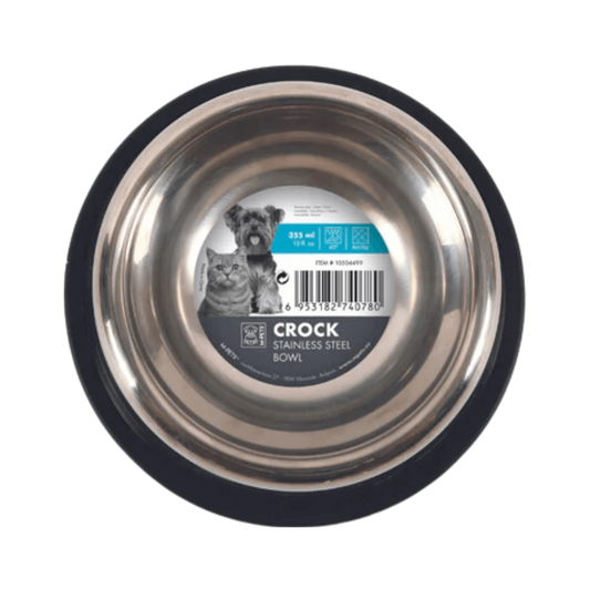 M PETS CROCK STAINLESS STEEL BOWL (S) - Animeal