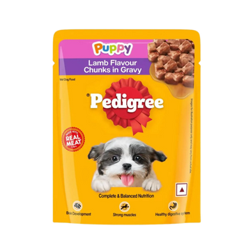 PEDIGREE PUPPY LAMB CHUNKS GRAVY 70GM