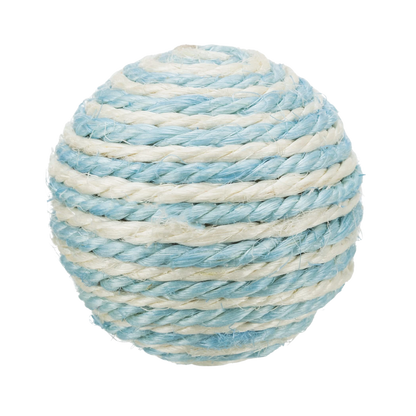 TRIXIE SISAL BALL WITH RATTLE DIA TOY 6CM