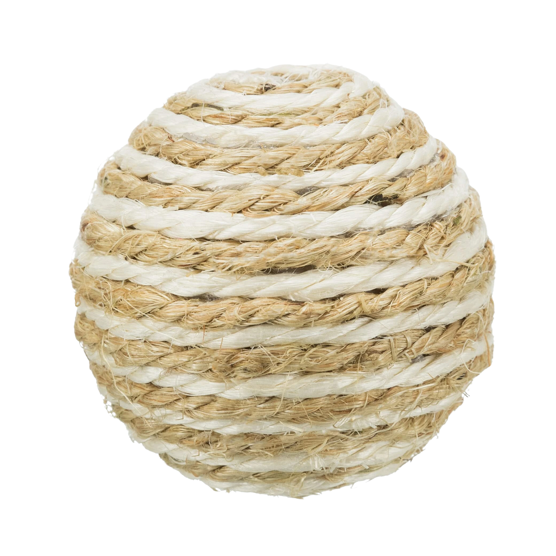 TRIXIE SISAL BALL WITH RATTLE DIA TOY 6CM