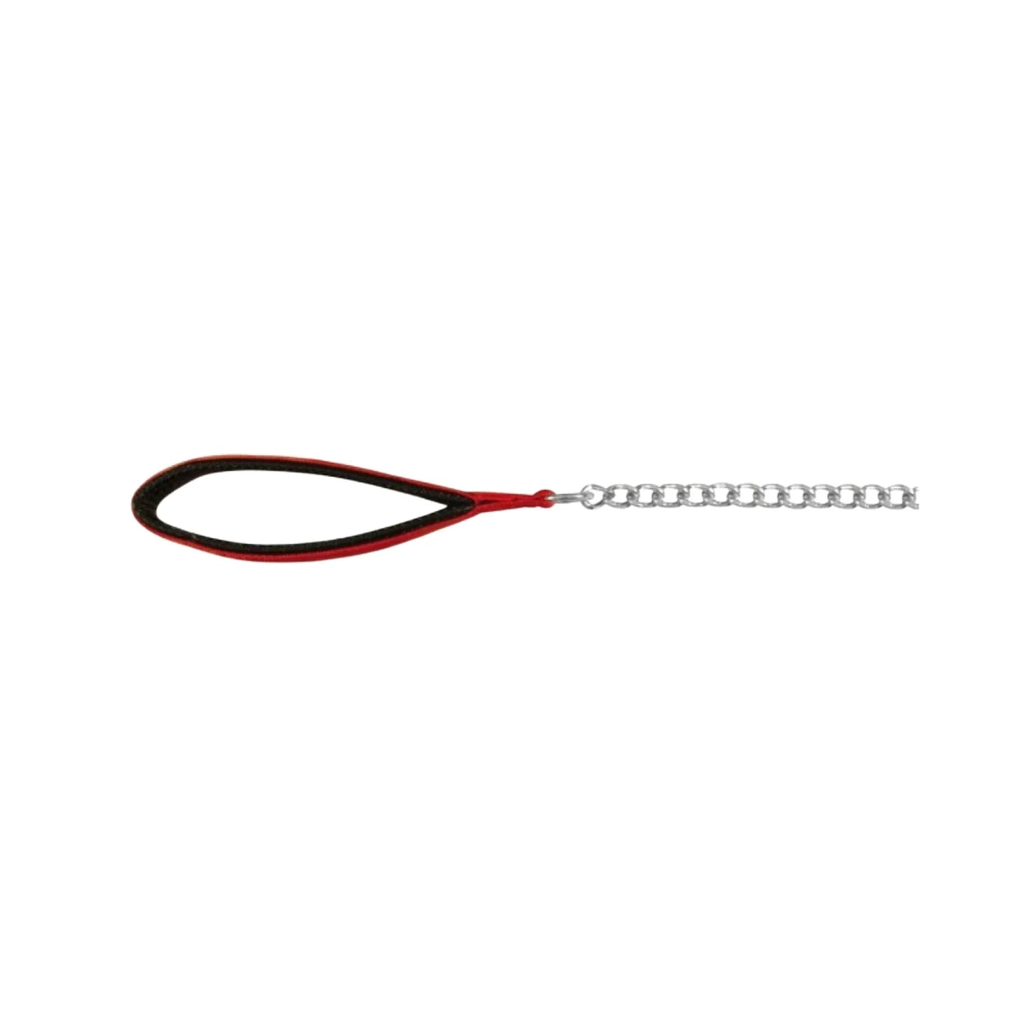 TRIXIE CHAIN LEASH WITH NYLON HAND LOOP RED (S) - Animeal